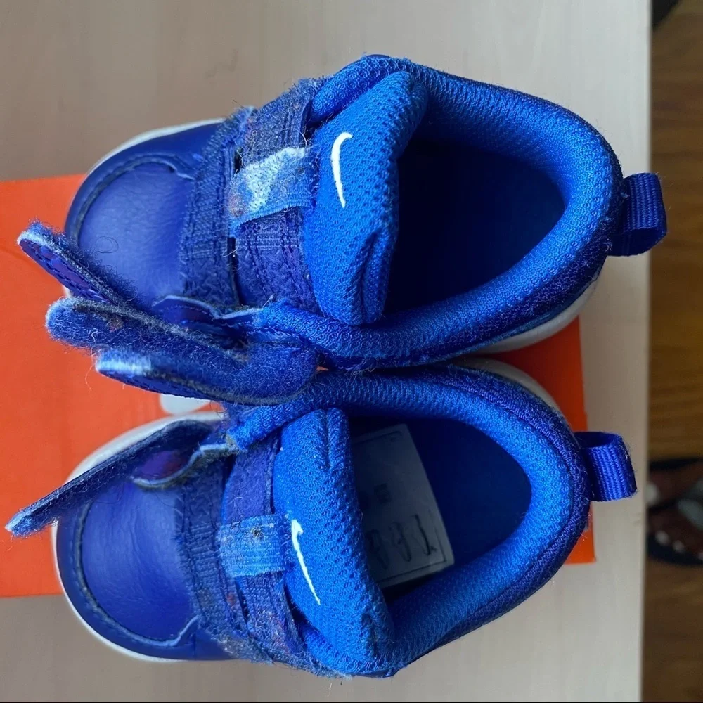 Nike Baby Boys Pico Sneakers Blue Straps 4C